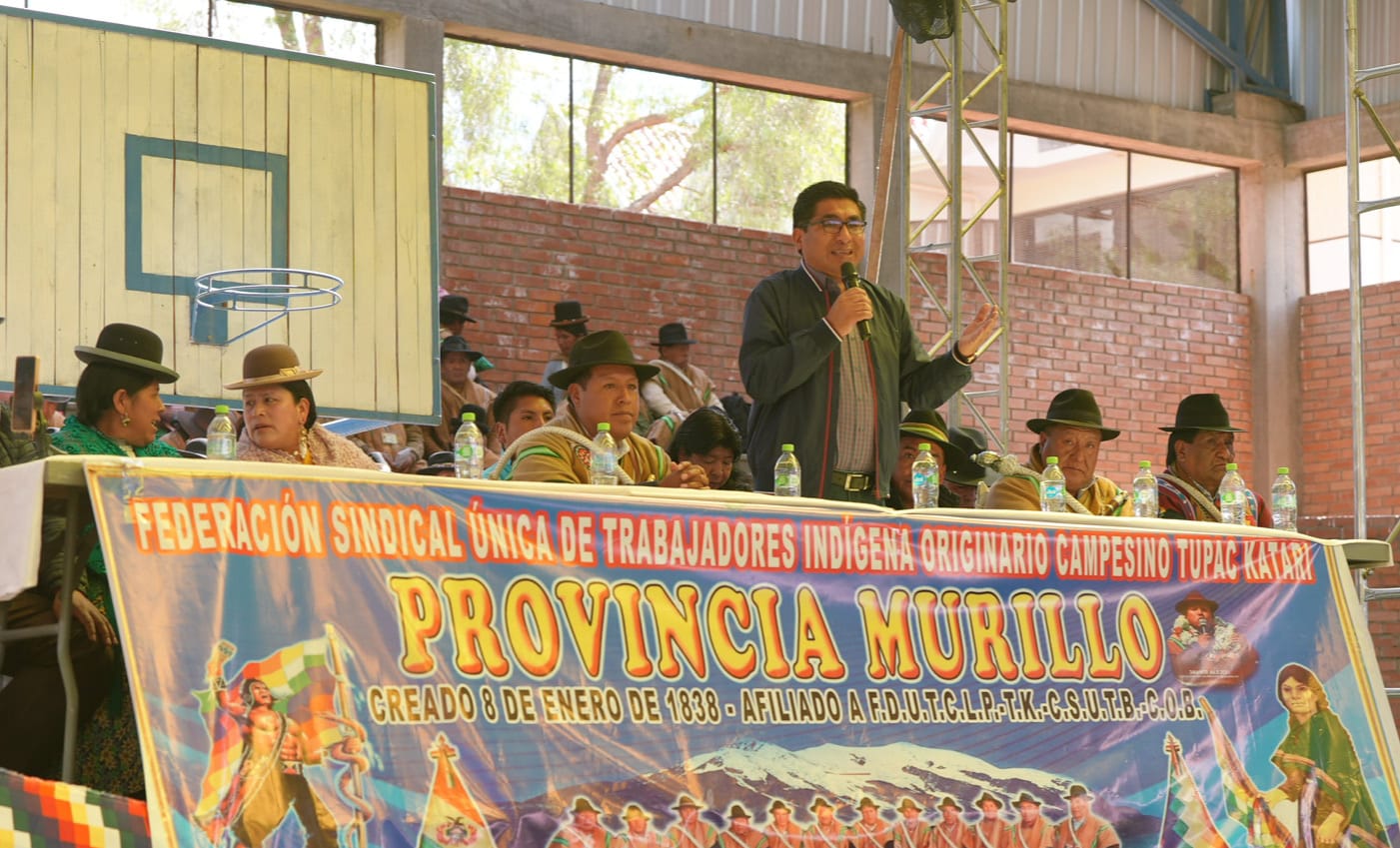 Ministro Huanca anuncia apertura de un supermercado EMAPA en Mecapaca