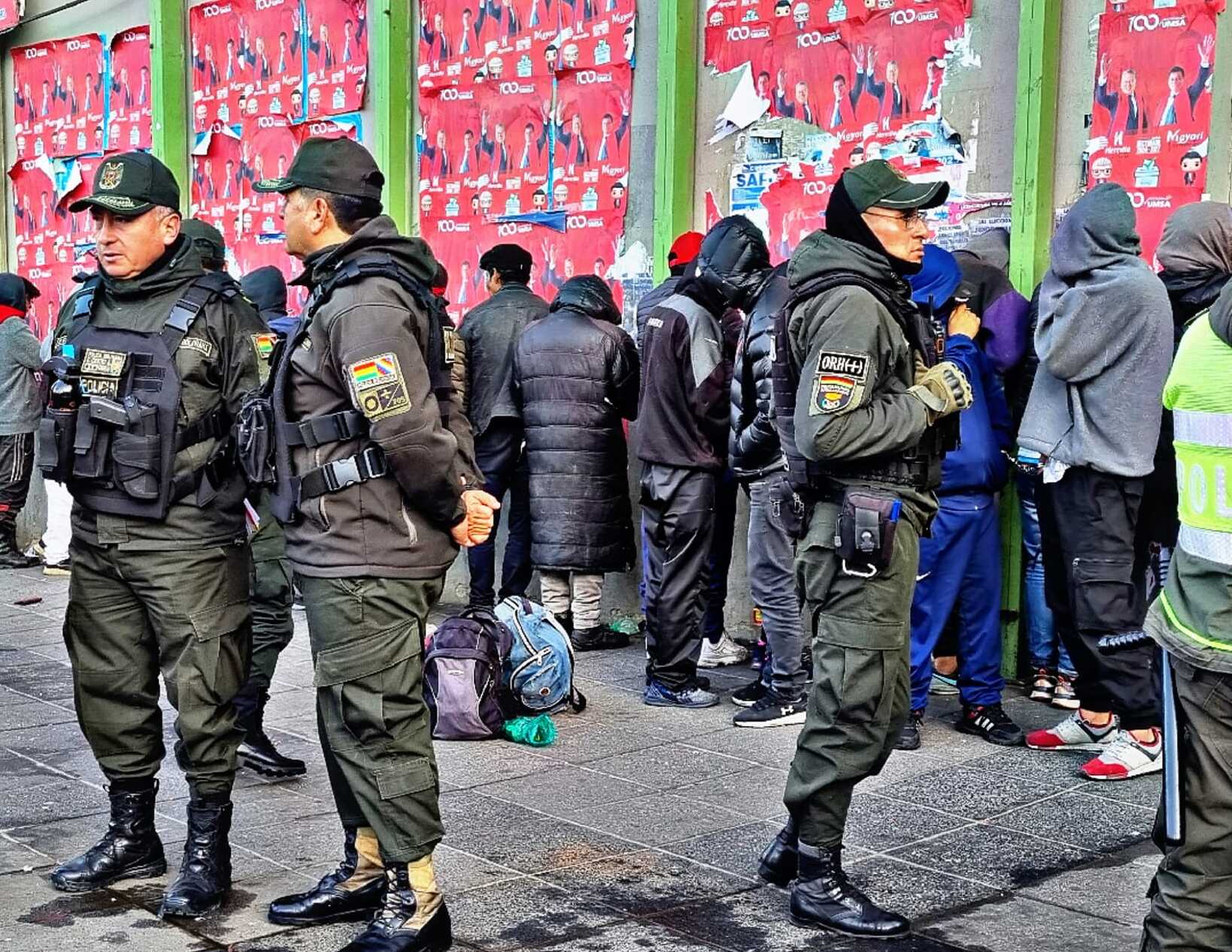 Policía captura a 39 personas implicadas en hechos ilícitos en La Paz