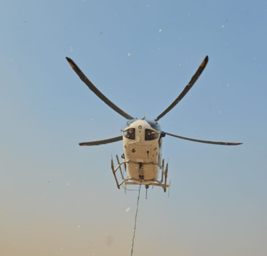 Helicópteros ingresan a Roboré y El Puente para sofocar incendios 