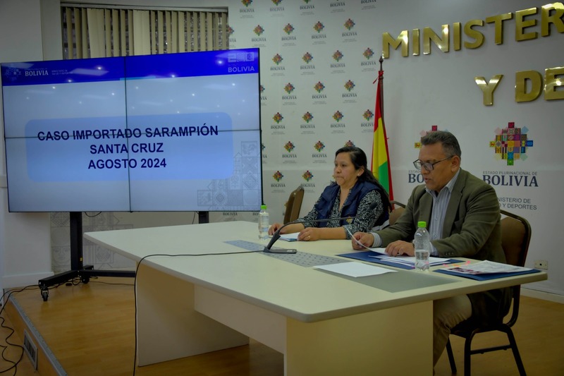 Confirman caso de sarampión importado y se instruye inmunización en Santa Cruz