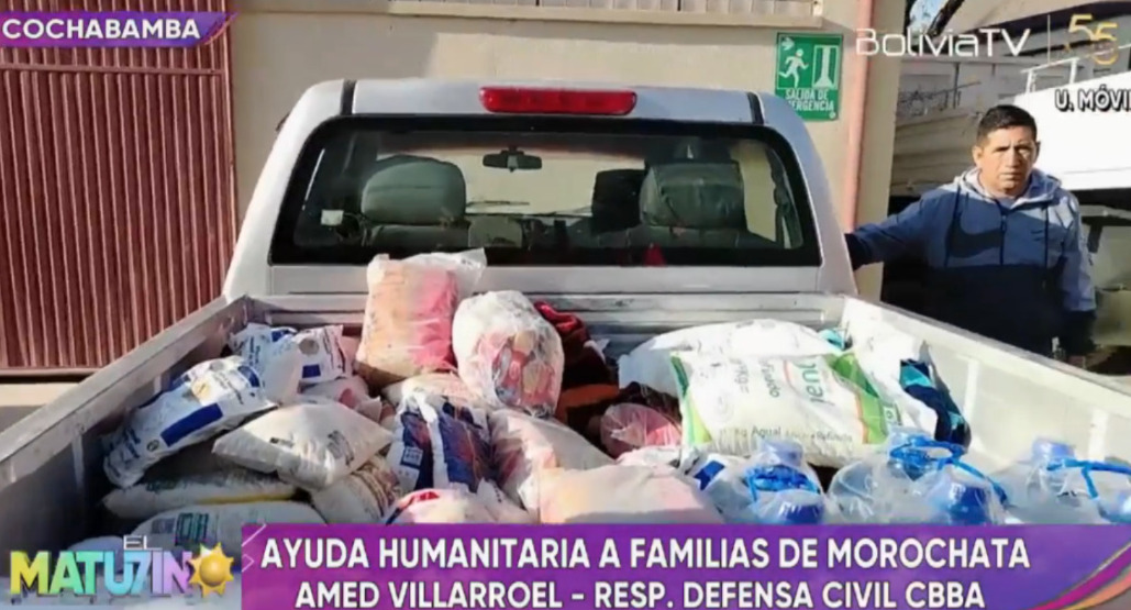 Envían ayuda humanitaria a familias afectadas por el fuego en Morochata