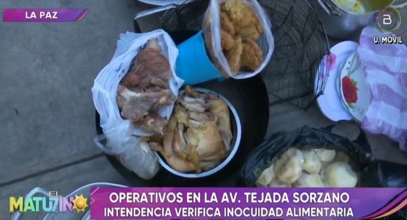 Comisan carne en “estado de putrefacción” de puestos de venta de comida en la Tejada Sorzano