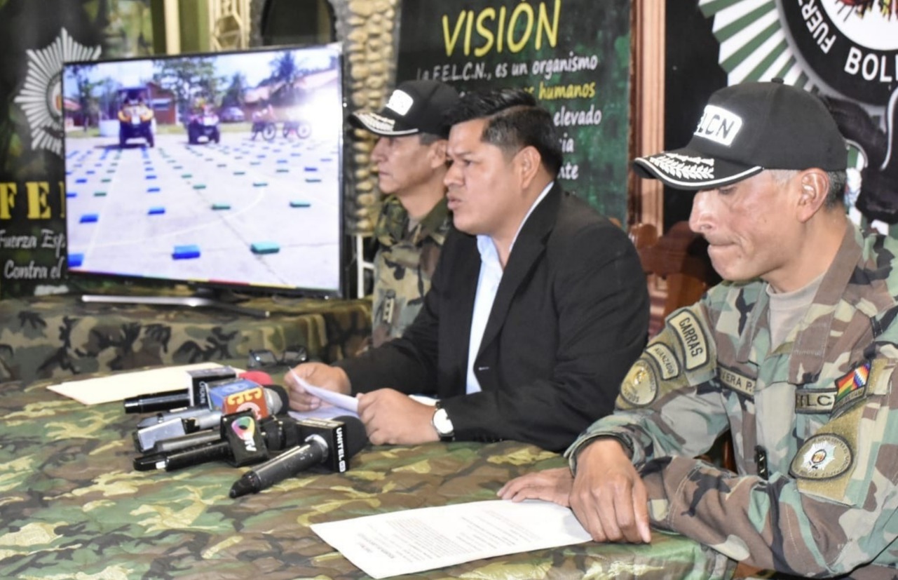 Incautan 428 kilos de cocaína en Beni y afectan en más de $us 1 millón al narcotráfico