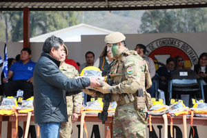 Choquehuanca entrega equipamiento y llama a la unidad contra los depredadores de la Madre Tierra