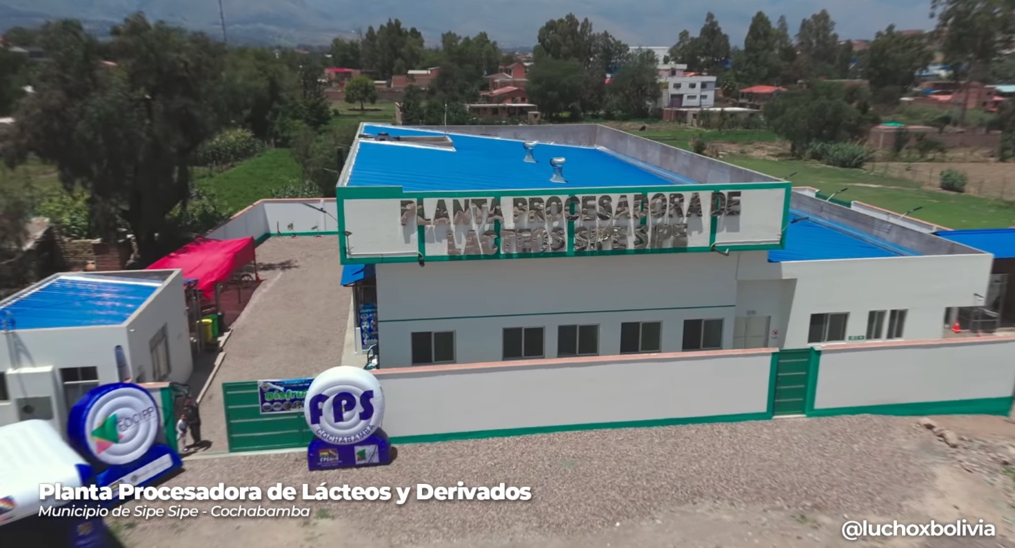 Concluye construcción de la Planta Procesadora de Lácteos y Derivados en Sipe Sipe