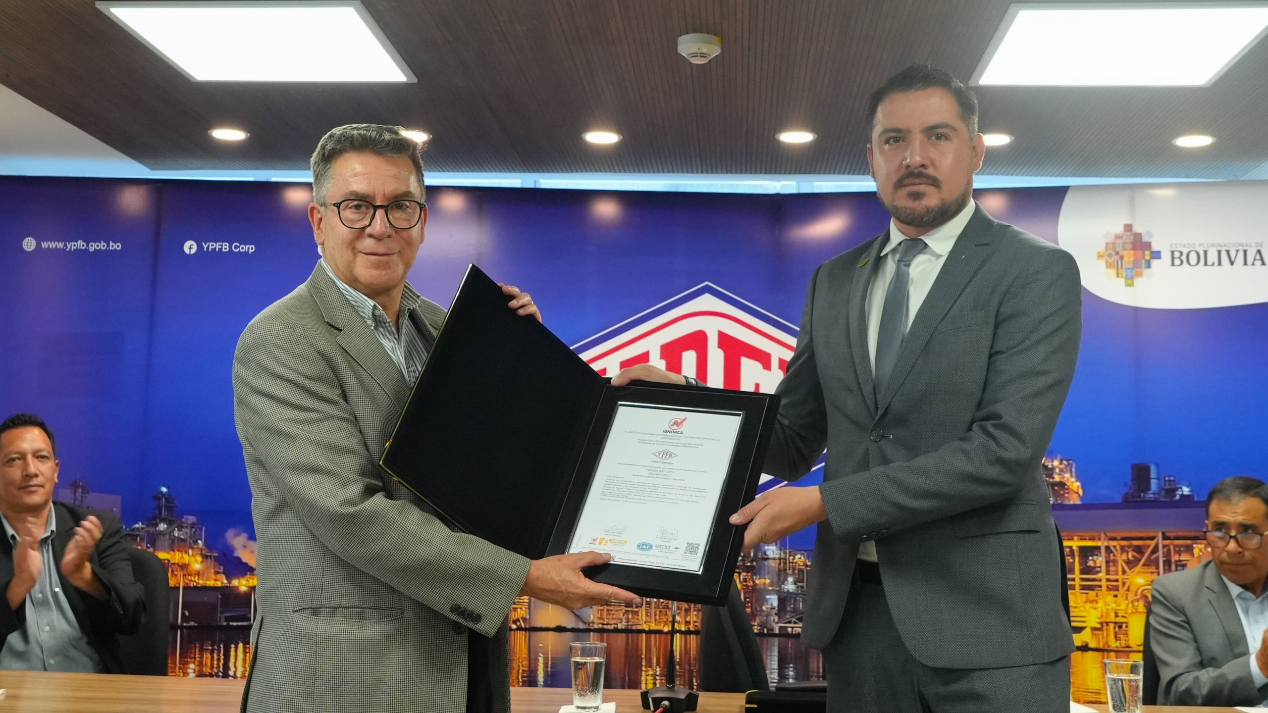 Gerencia del Talento Humano de YPFB renueva su certificación de calidad NB/ISO 9001:2015