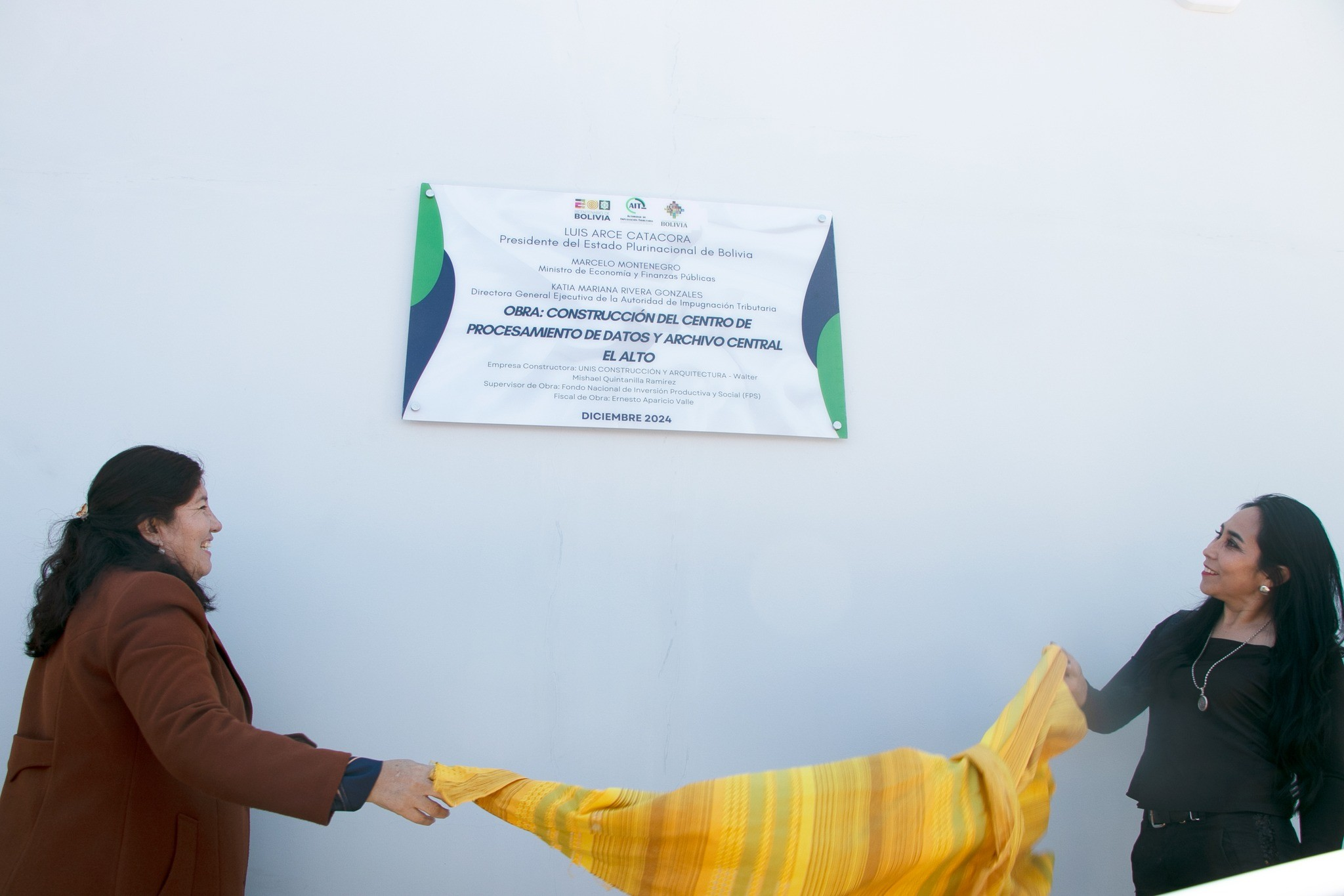 Inauguración del Centro de Procesamiento de Datos y el Archivo Central de la AIT, El Alto. Foto: FPS