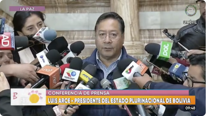 Arce asegura que no se escatimarán esfuerzos para continuar la lucha contra el contrabando a la inversa