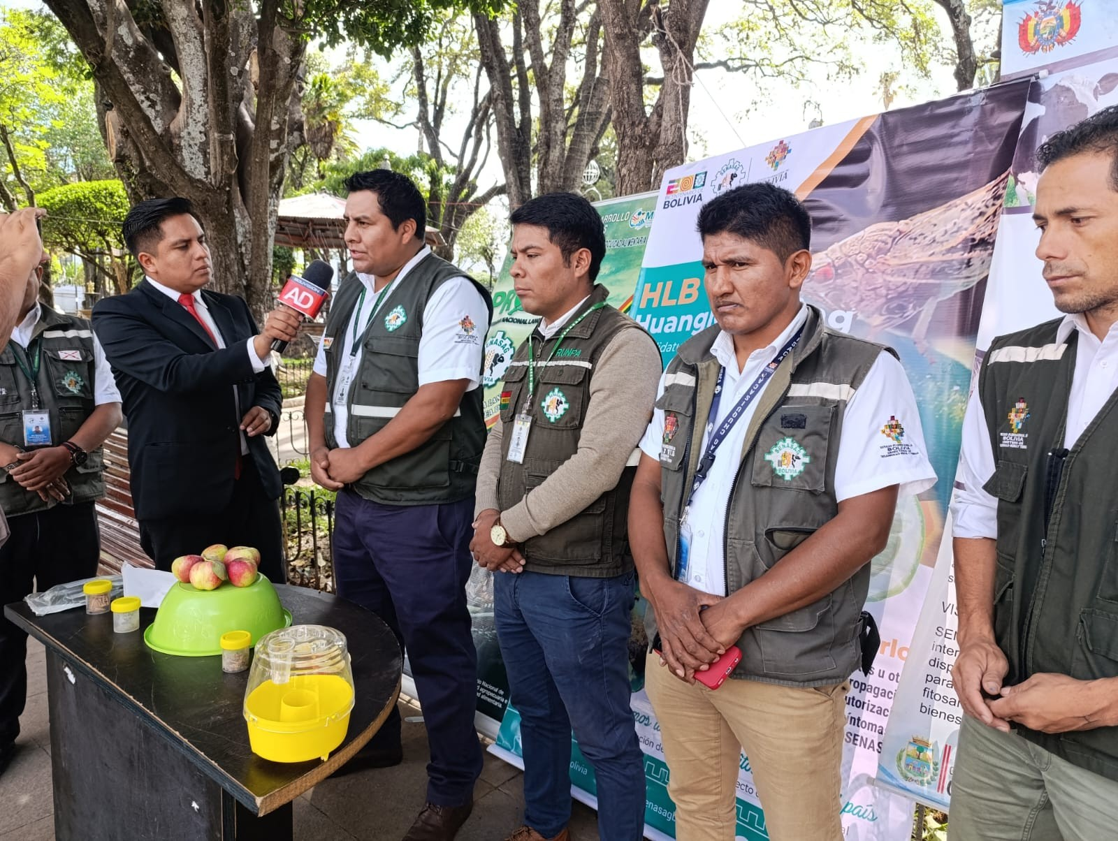 Conferencia del director departamental del Senasag, Marcial Navarro en Chuquisaca. Foto: Senasag Bolivia