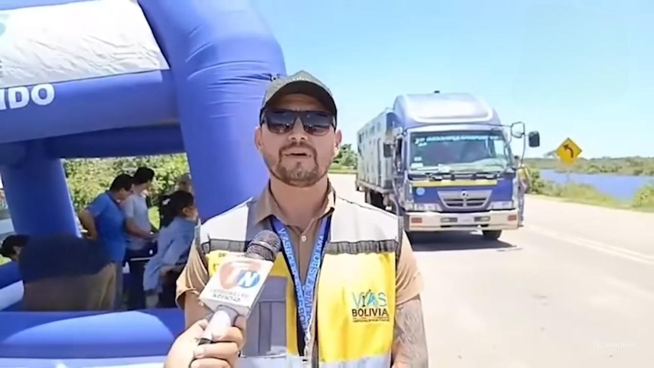 Jefe regional de Vías Bolivia en Beni y Pando, Dini Suárez. Captura: RR.SS. Vías Bolivia