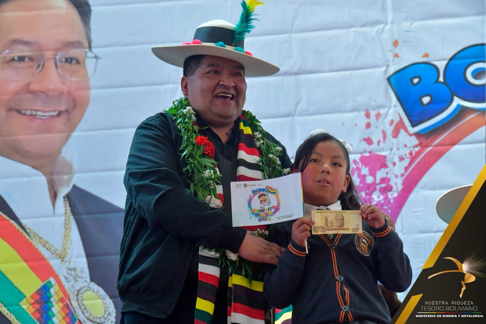 Más de Bs 25,3 millones fueron aportados por Minería para el pago del Bono Juancito Pinto en 2024