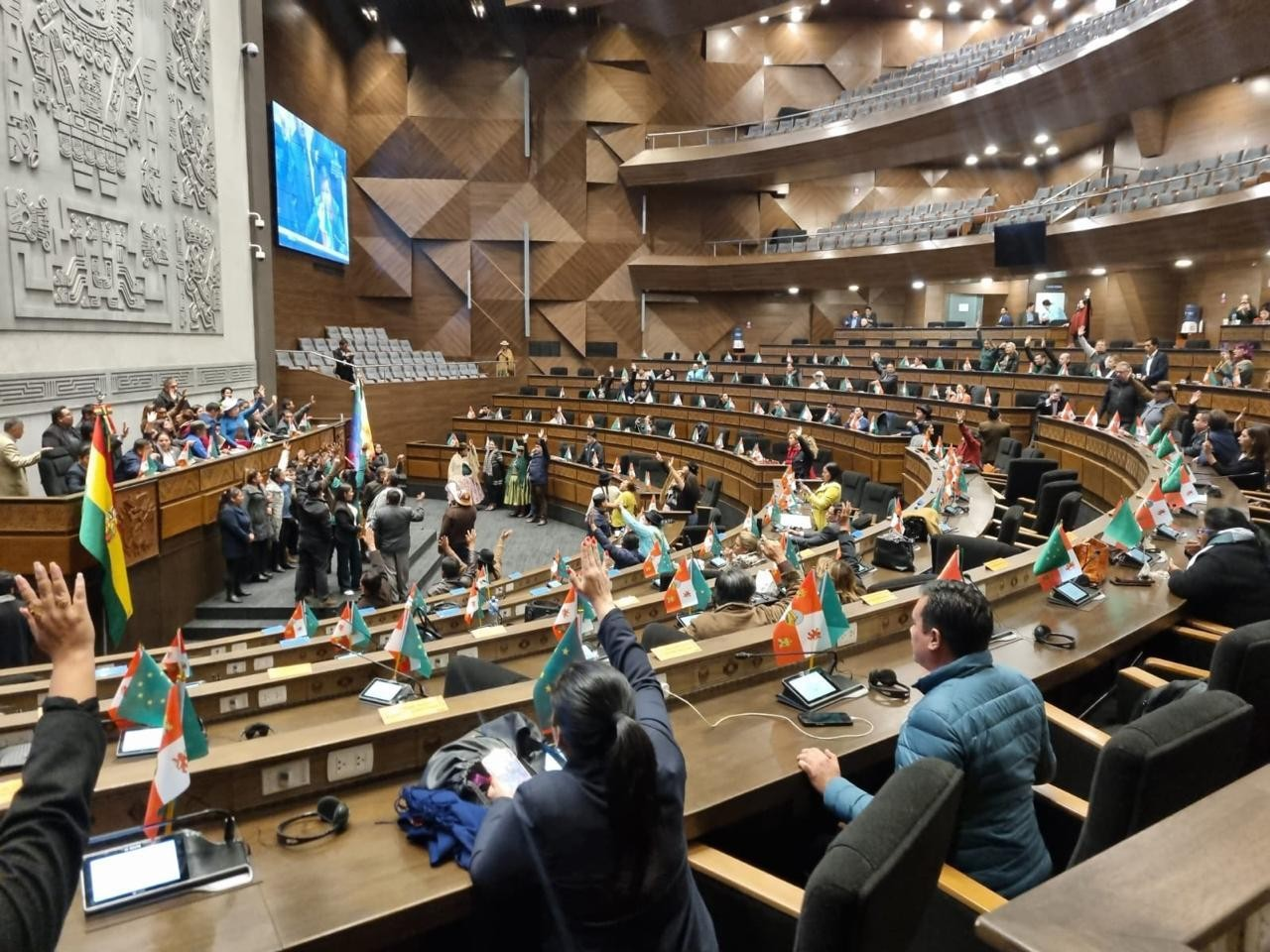 Salón de la Asamblea Legislativa Plurinacional (ALP). Foto: Cámara de Diputados