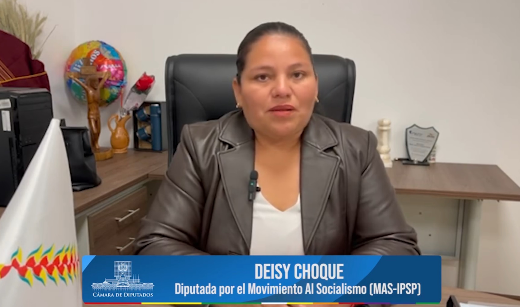 Diputada Choque: Dirección del MAS se arriesga a una demanda por incumplir resolución del TSE y poner en riesgo personería jurídica