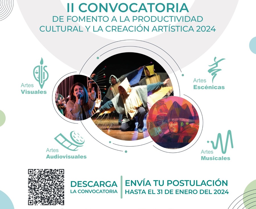 Entrega de proyectos para el Fomento a la Productividad Cultural y Creación Artística finaliza el 31 de enero