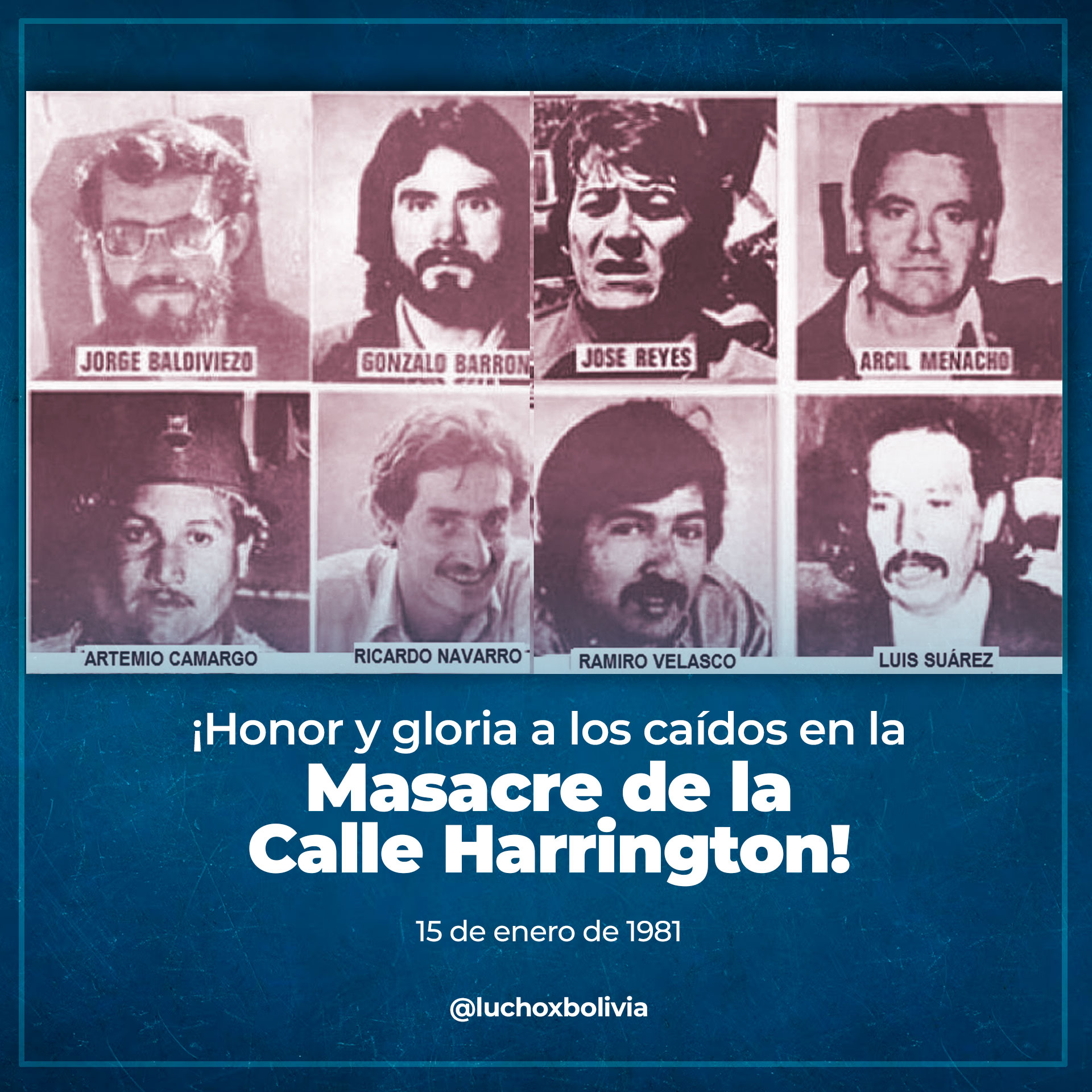 Presidente Arce rinde homenaje a las víctimas de la Masacre de la Calle Harrington