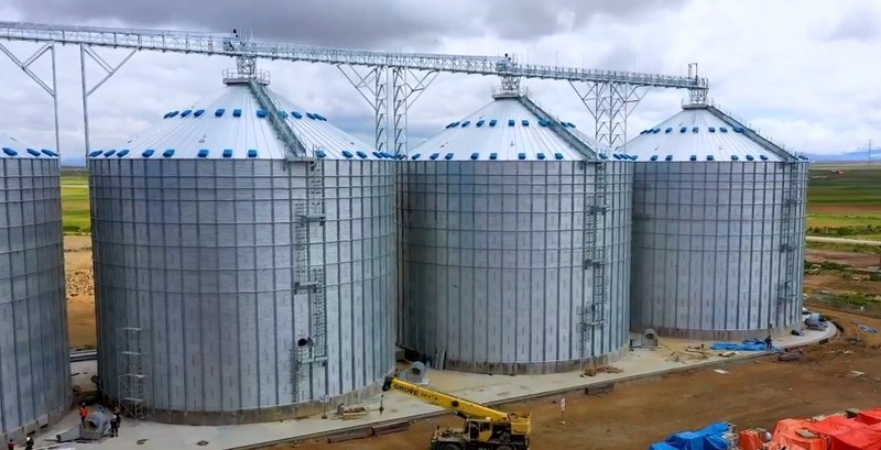 Construcción de la planta de almacenamiento y transformación de cereales tiene avance de 90%