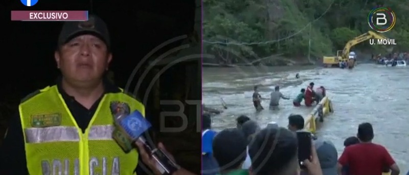 Vehículo es arrastrado por el río y deja cuatro muertos y dos menores desparecidos en Tipuani