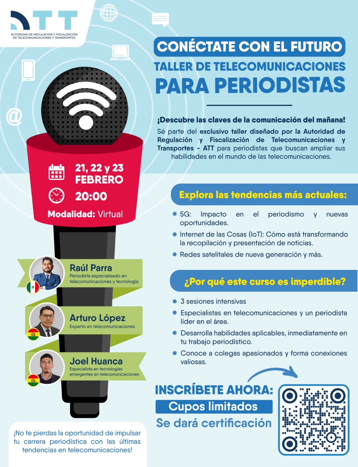 ATT invita a periodistas a taller de capacitación en telecomunicaciones para cobertura “más detallada”