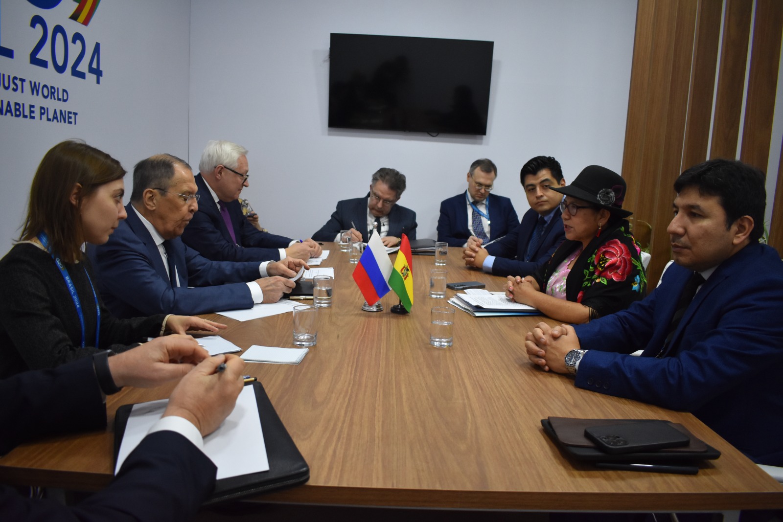 Bolivia y Rusia evalúan temas de interés bilateral en el marco de la reunión del G-20