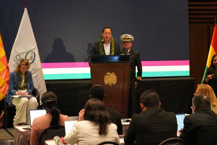 Presidente Arce exhorta a trabajar de manera conjunta para no perder la batalla contra el narcotráfico