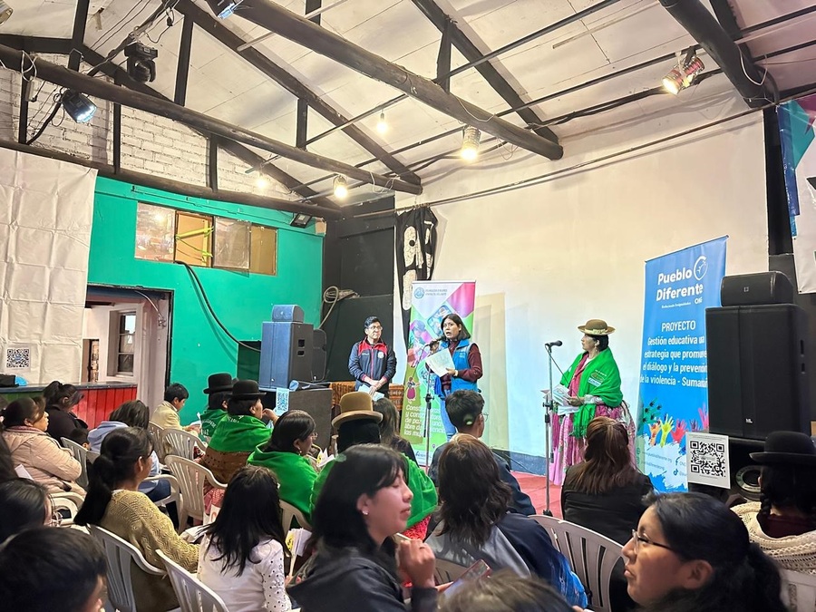 Presentan productos comunicacionales para promover una cultura de paz en El Alto
