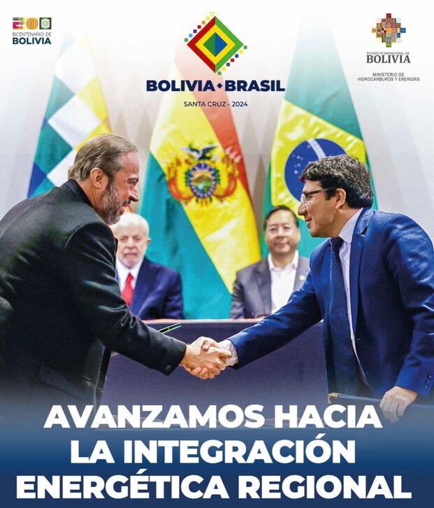 Bolivia y Brasil acuerdan adenda para promover inversiones en exploración y explotación de hidrocarburos