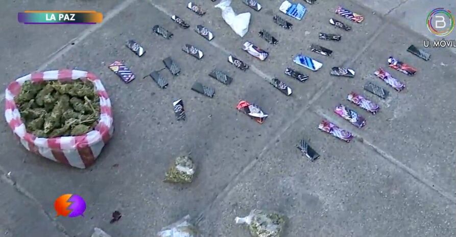 Detienen a dos personas en el centro paceño por microtráfico de droga