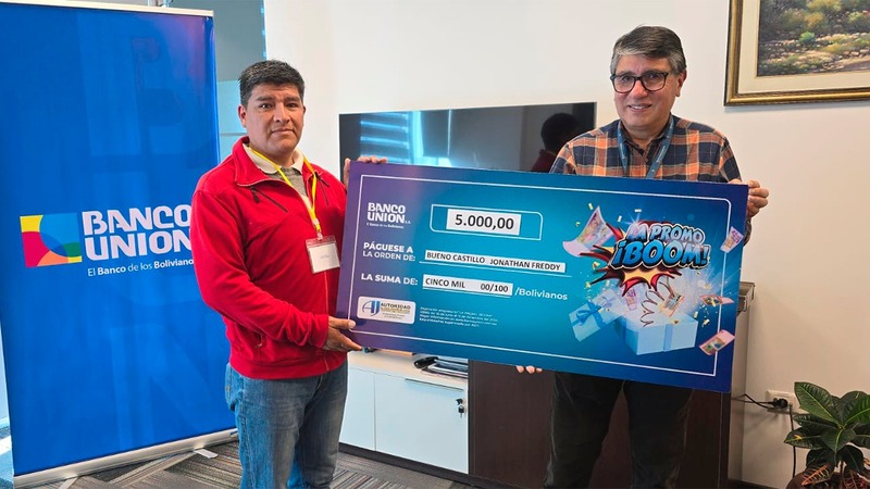 Banco Unión premia mensualmente a sus ahorristas con la promoción “La Promo ¡Boom!”