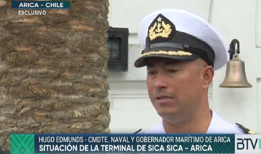 Fuertes oleajes y viento impiden descarga de combustible en la terminal chilena de Sica Sica