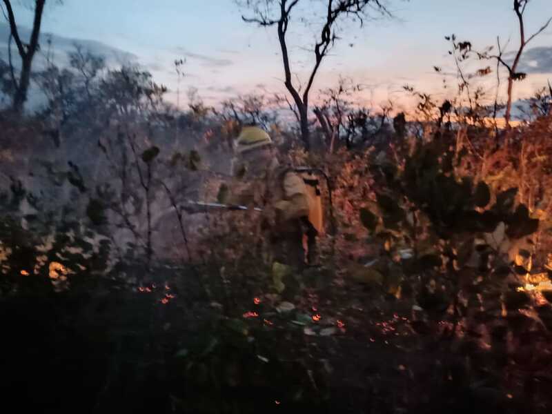 Vientos reactivan incendios forestales en Santa Cruz y bomberos refuerzan combate en Roboré