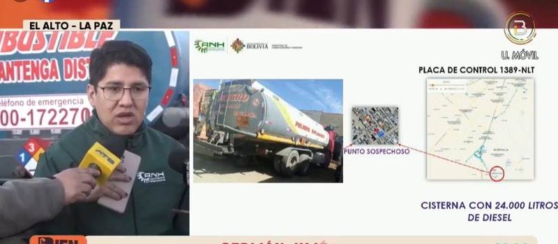 Incautan 3 cisternas que desviaban diésel en El Alto, en dos semanas suman 9