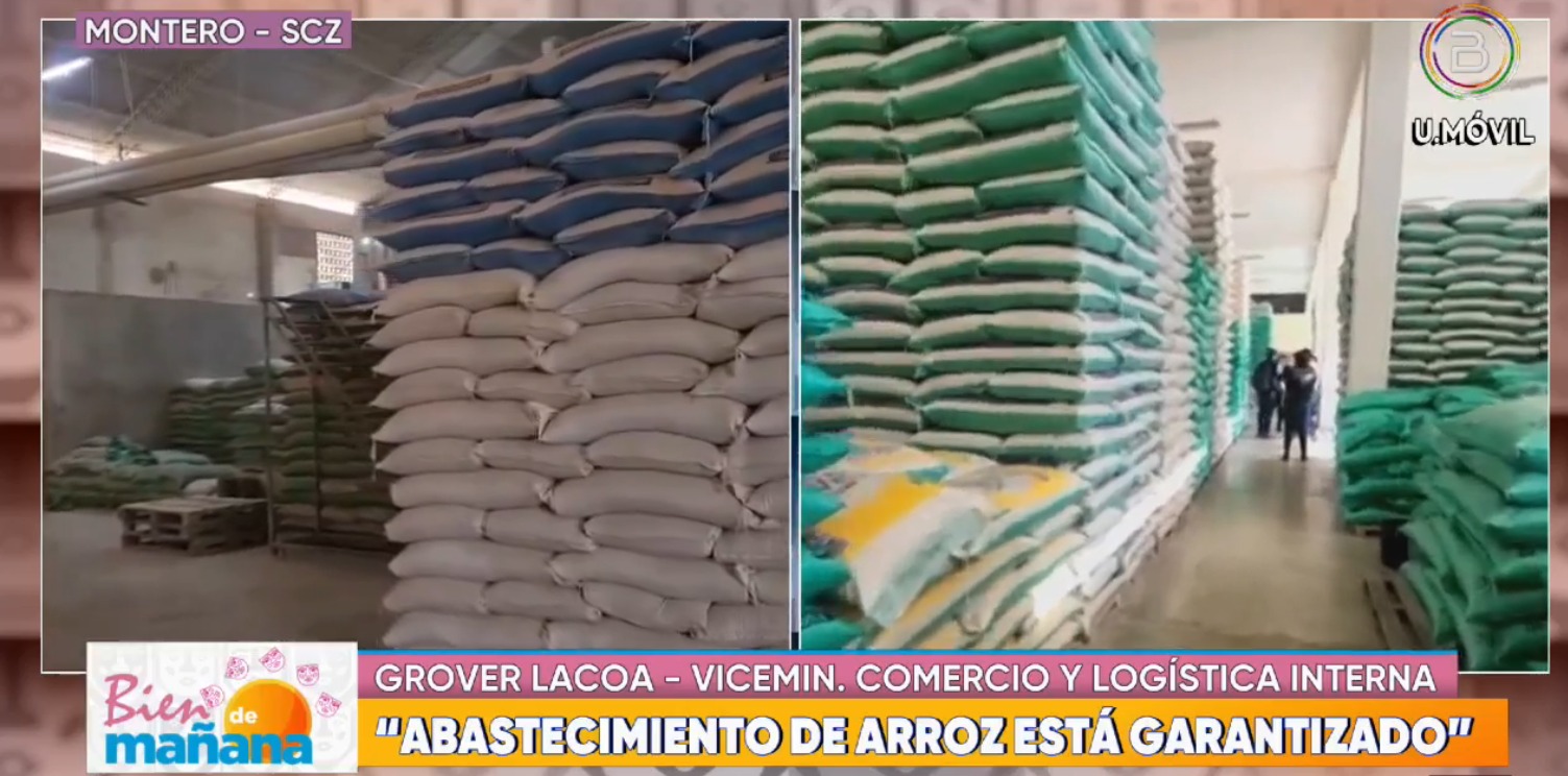 Operativo halla “gran cantidad” de arroz en ingenios privados de Santa Cruz