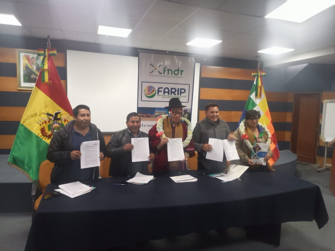 Sica Sica, Humanata, Puerto Villarroel y Warnes acceden a Bs 21 millones de financiamiento