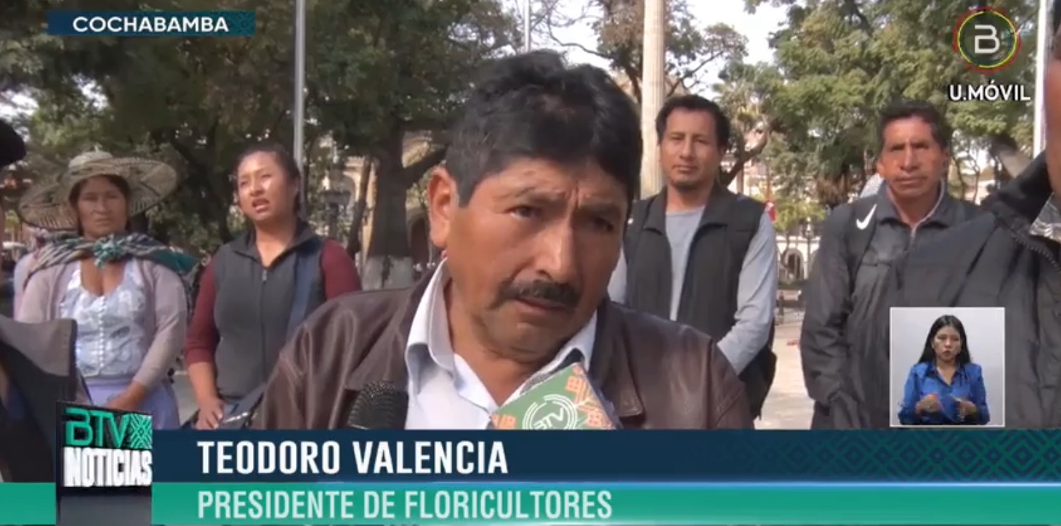 Floricultores de Cochabamba rechazan bloqueos, exhortan a la reflexión y al diálogo