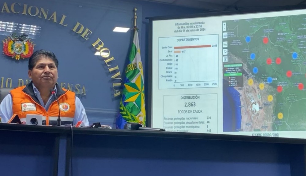 Focos de calor “incrementan sustancialmente” a 3.224 en siete departamentos del país