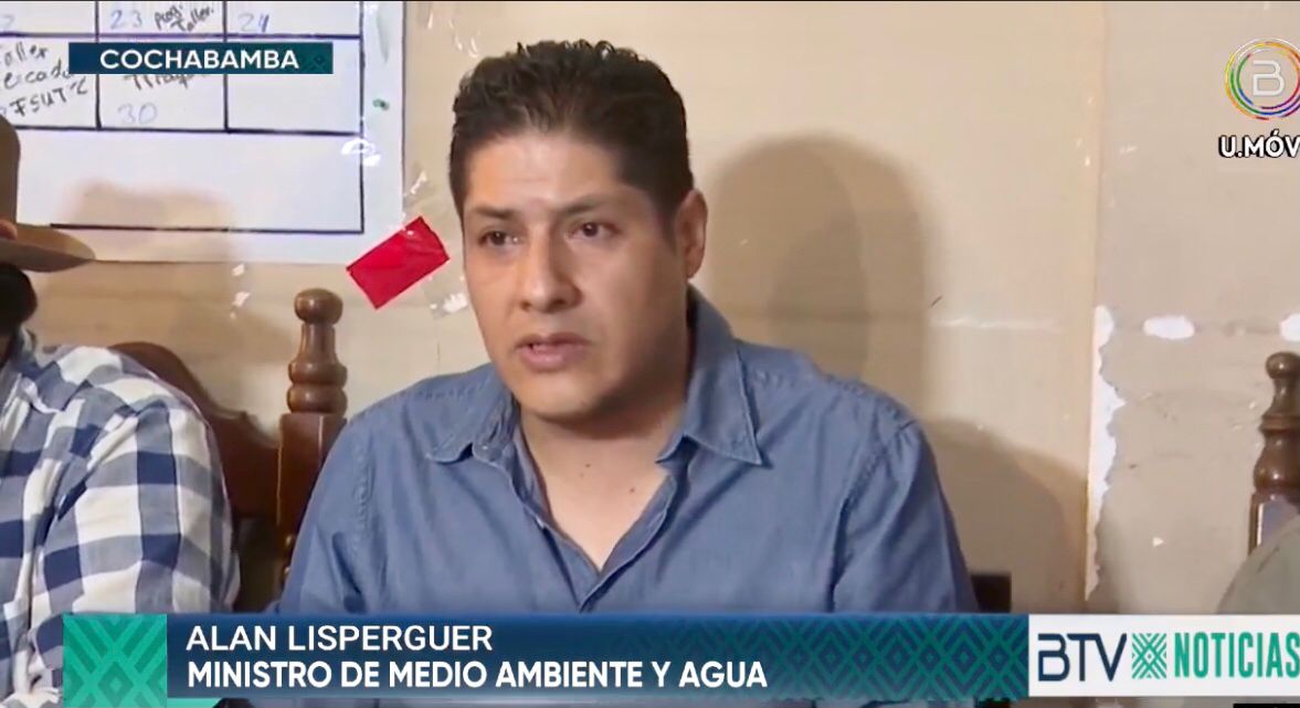 Ministro Lisperguer llama a dialogar a los dirigentes del bloqueo en Sipe Sipe 