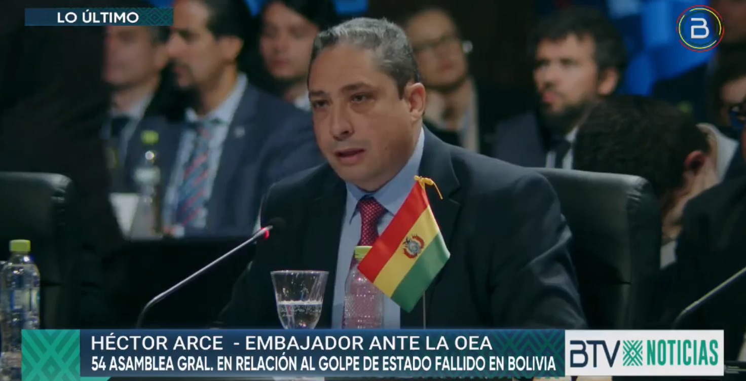 Embajador Arce asegura que el golpe en Bolivia fracasó por cuatro razones