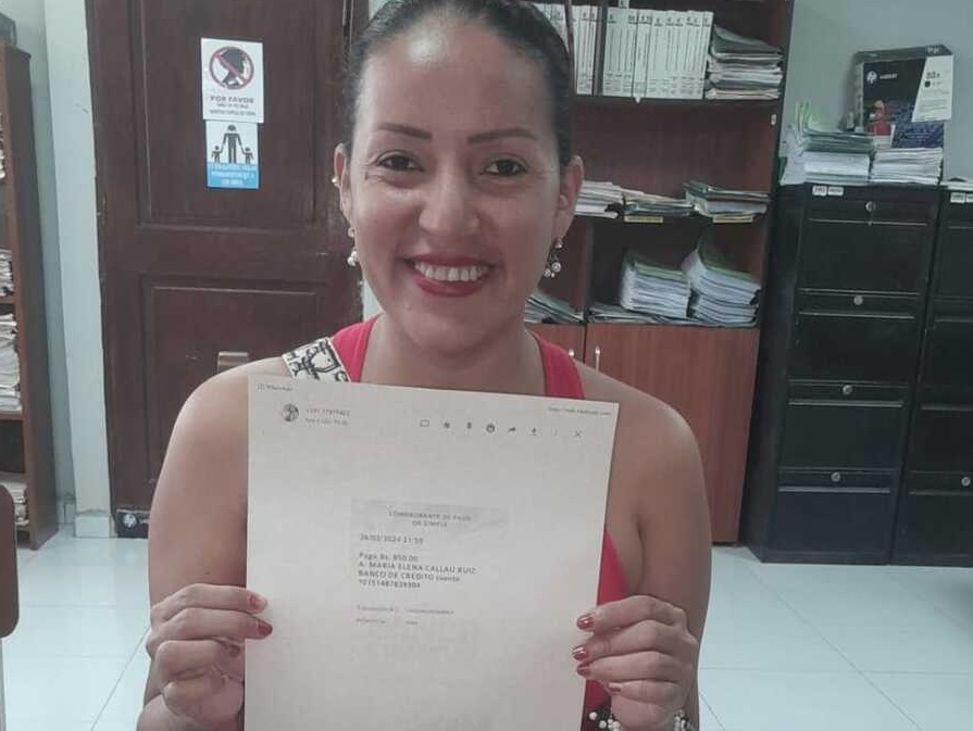 Reincorporan a una trabajadora a su fuente laboral y cuatro exempleados reciben beneficios sociales en Beni