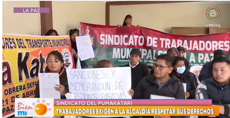 Trabajadores del PumaKatari denuncian vulneración de sus derechos laborales