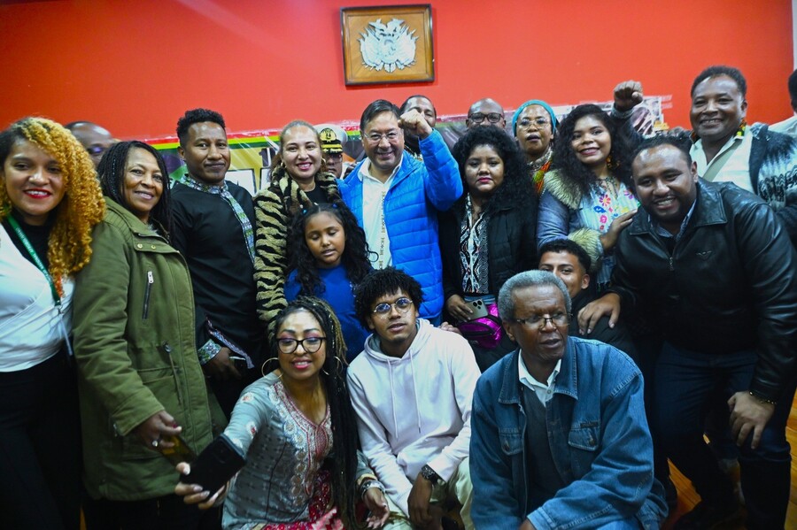 Arce compromete construcción de la Casa de la Memoria del pueblo afroboliviano y destaca su inclusión 
