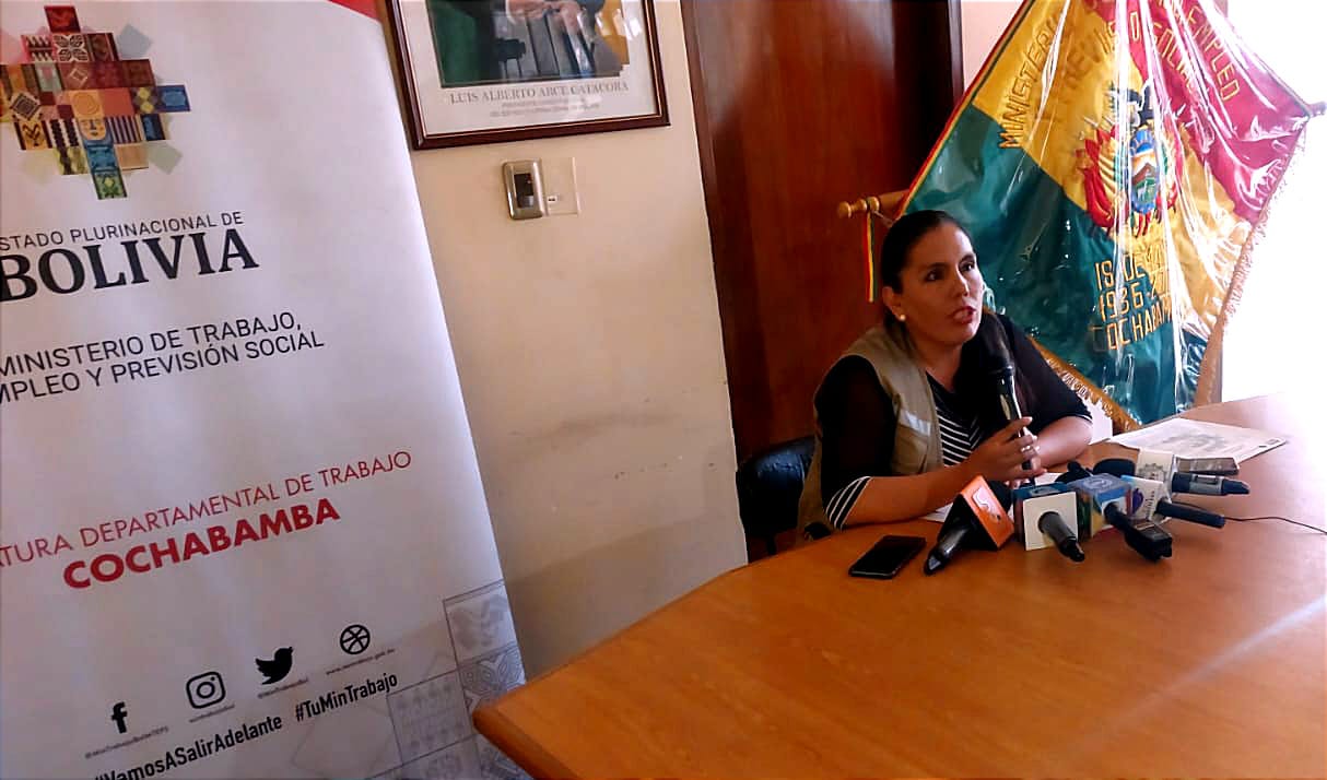 Trabajo atendió en Cochabamba más de 7.000 denuncias por incumplimiento de derechos laborales
