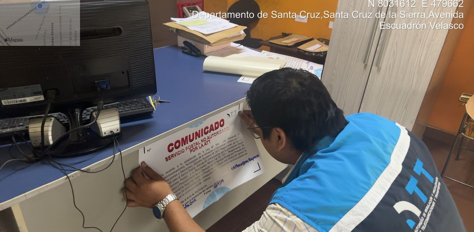 ATT verifica la prestación legal del servicio postal en el país