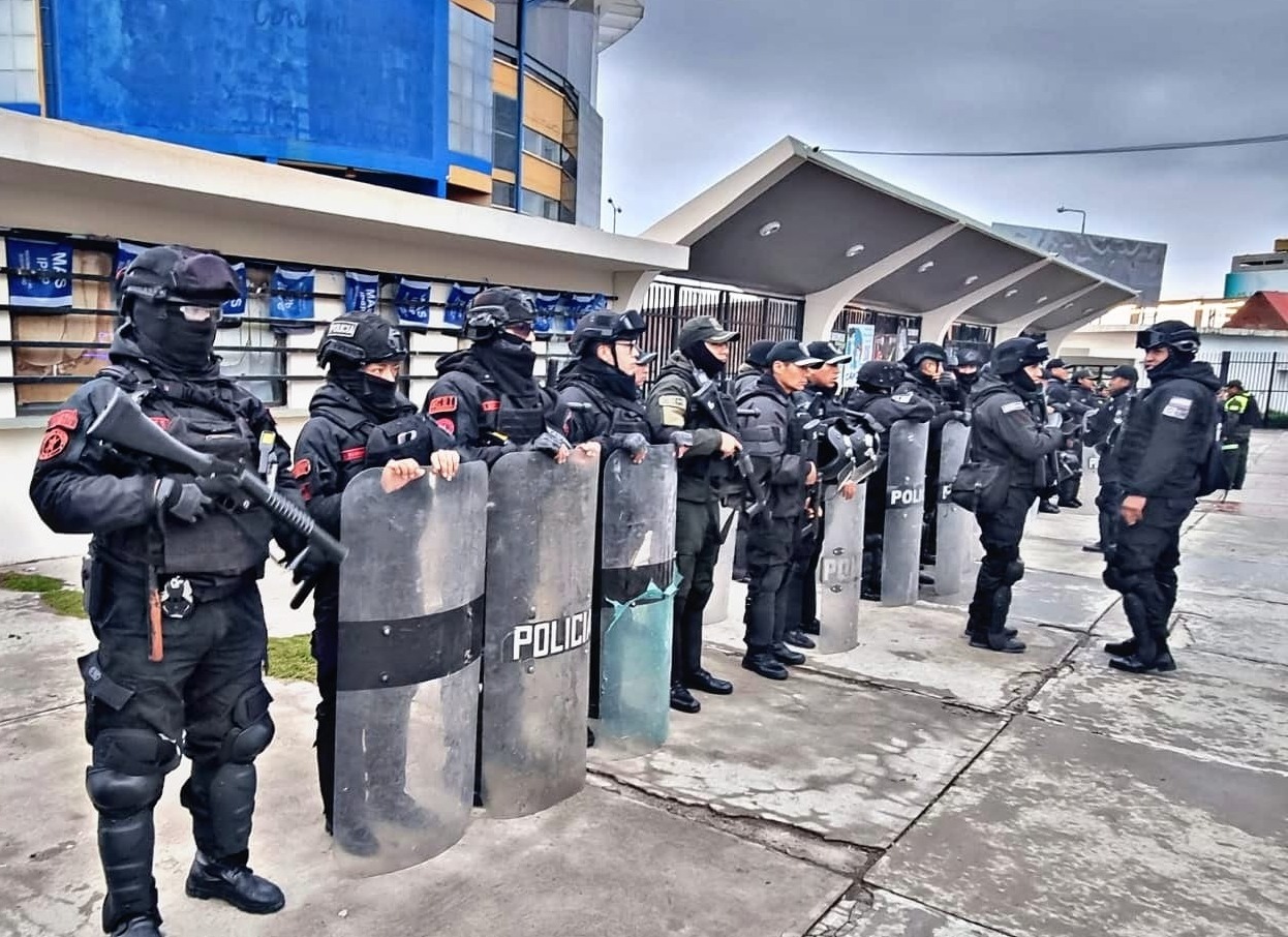 Al menos 4.500 policías estarán desplegados en el congreso del MAS en El Alto para resguardar la seguridad