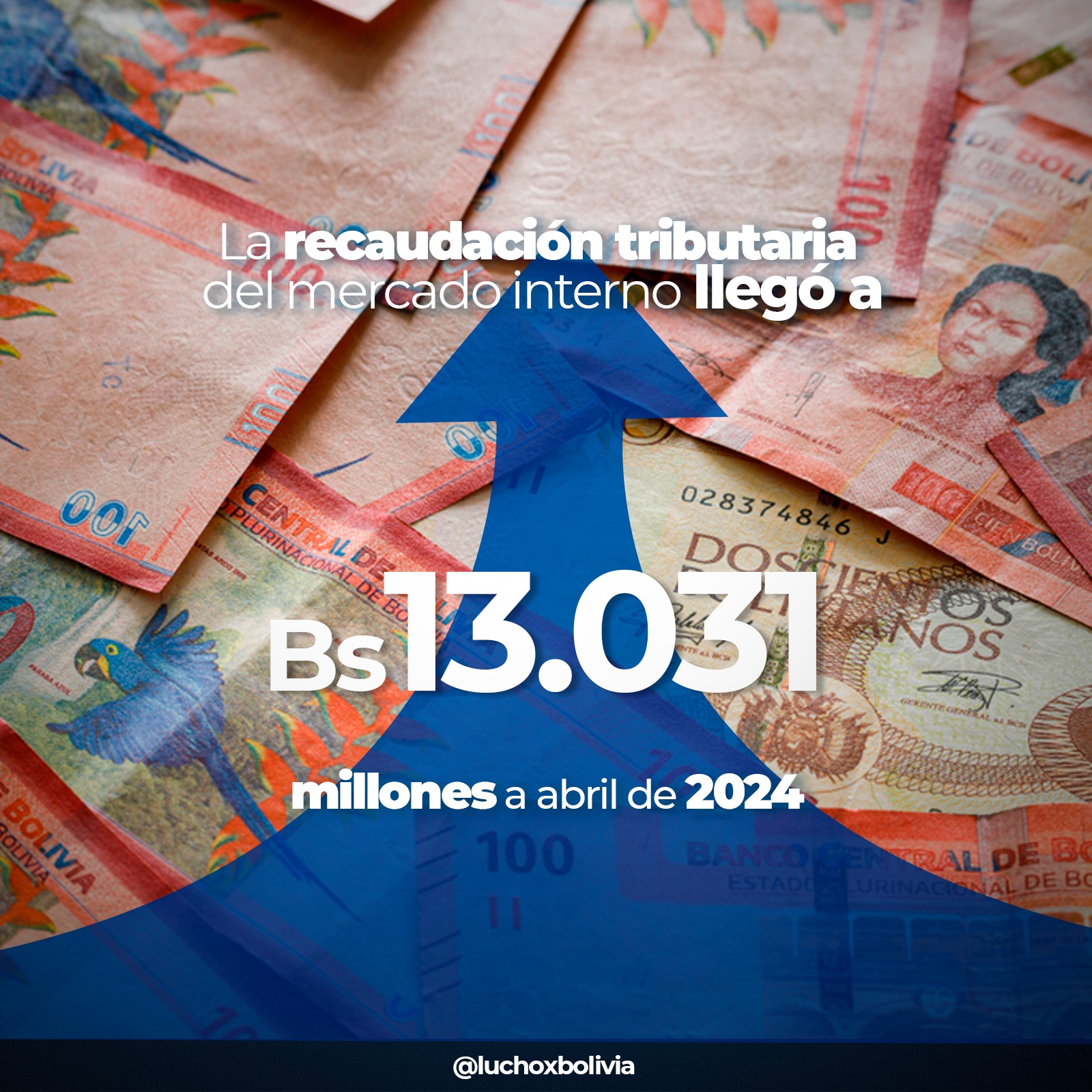 Arce afirma que pese al boicot de la nueva derecha la recaudación tributaria llegó a Bs 13.031 millones a abril