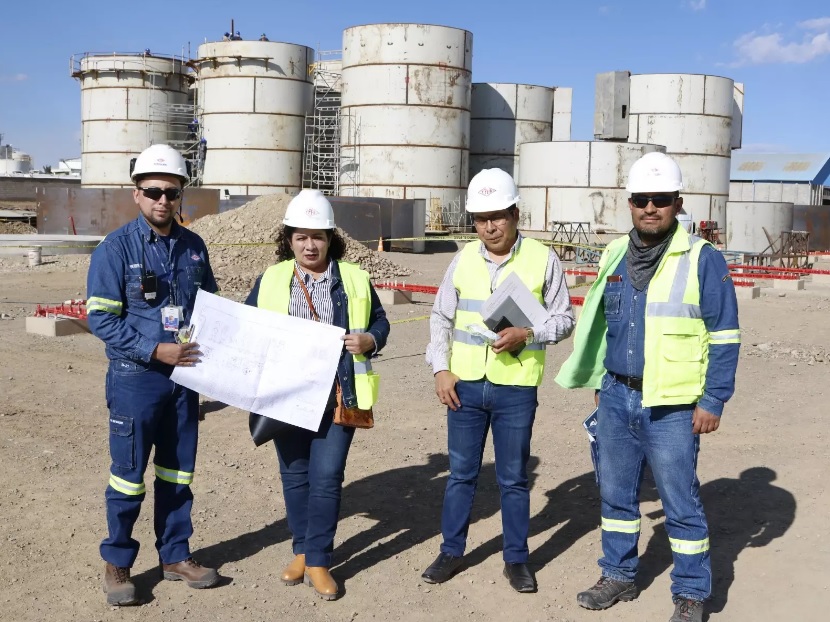 Construcción de la Planta de Biodiesel II en El Alto tiene un avance del 35%