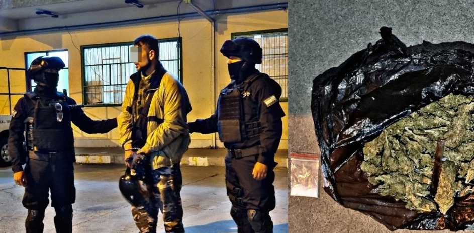 Aprehenden a un motociclista que distribuía cocaína y marihuana en Sopocachi 