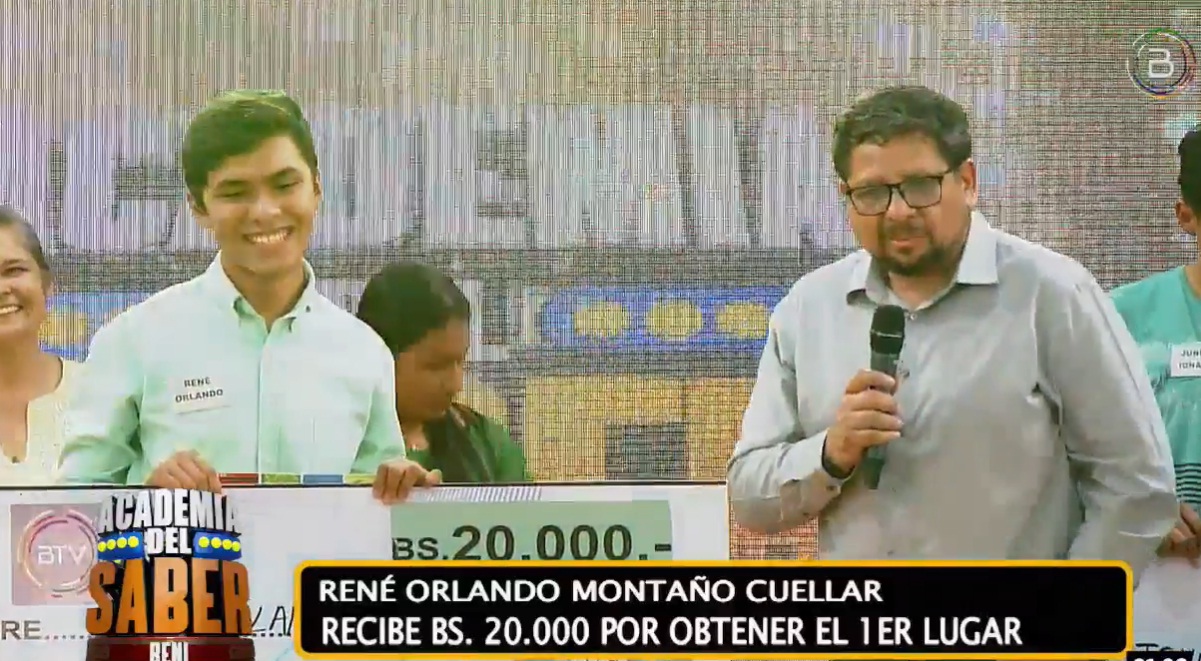 René Orlando Montaño Cuellar gana la “Academia del Saber” Beni
