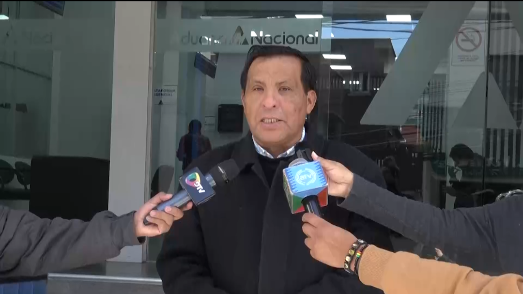 El secretario ejecutivo de la Confederación Sindical de Trabajadores Gremiales, Artesanos, Comerciantes, Minoristas y Vivanderos de Bolivia, Juan Carlos García.