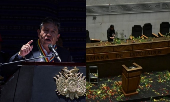 Choquehuanca pide disculpas por la violencia y actitud antidemocrática de evistas en el Legislativo 