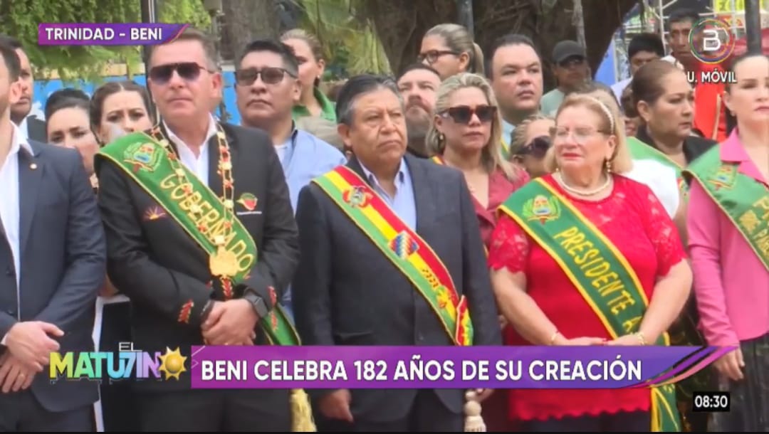 Choquehuanca participa de los actos conmemorativos por los 182 años de creación de Beni